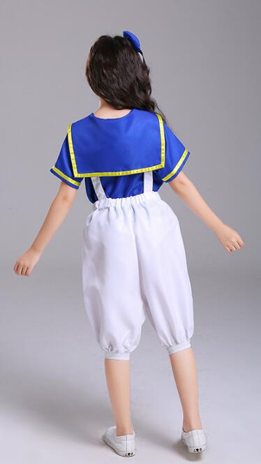 F68164 navy costume for girls